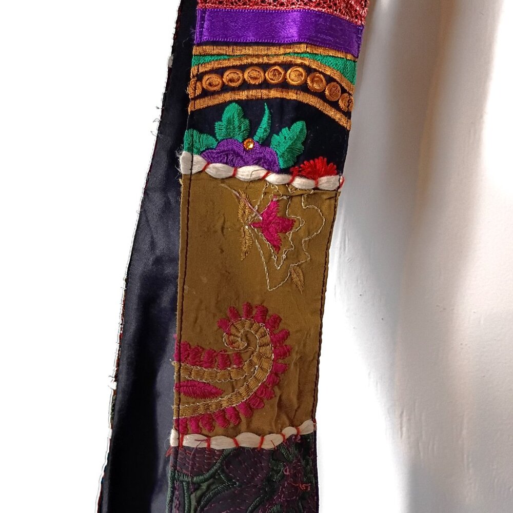 Bohemian Patchwork Embroidered Indian Colorful Ho… - image 4